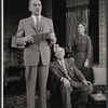 Melvyn Douglas, Lee Tracy, and Leora Dana in the stage production The Best Man