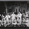 George S. Irving [left] and ensemble in the stage production Bravo Giovanni