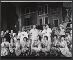 George S. Irving [left] and ensemble in the stage production Bravo Giovanni
