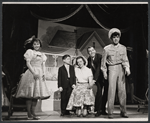 Susan Watson, Johnny Borden, Marijane Maricle, Paul Lynde, and Dick Gautier in the stage production Bye Bye Birdie