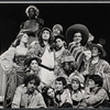 Lewis J. Stadlen [center] and unidentified others in the 1974 revival of the stage production Candide