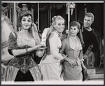 Unidentified actress, Dran Seitz, Eileen Christy, and Harve Presnell in the stage revival Carousel