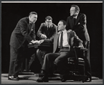 John Randolph, Joel Crothers, Joseph Julian and Van Heflin in the stage production A Case of Libel