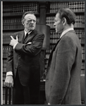 Van Heflin and Joseph Julian in the stage production A Case of Libel