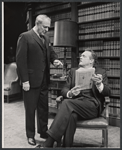 Van Heflin [right] and unidentified in the stage production A Case of Libel