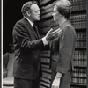 Van Heflin and M'el Dowd in the stage production A Case of Libel