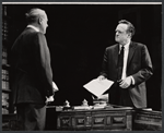 Van Heflin [right] and unidentified in the stage production A Case of Libel