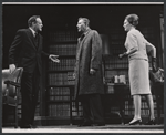Van Heflin, John Randolph and M'el Dowd in the stage production A Case of Libel
