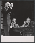 Larry Gates, Van Heflin and unidentified in the stage production A Case of Libel