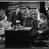 M'el Dowd, John Randolph, Joel Crothers, Joseph Julian and Van Heflin in the stage production A Case of Libel