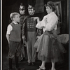 Charles Saari, Carl Reindel, Timmy Everett, and Evans Evans in the stage production The Dark at the Top of the Stairs