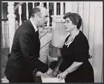 Howard Da Silva and Getrude Berg in the stage production Dear Me, the Sky Is Falling