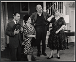 Carl Don, Martha Greenhouse, Howard Da Silva, and Gertrude Berg in the stage production Dear Me, the Sky Is Falling