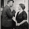 Howard Da Silva and Gertrude Berg in the stage production Dear Me, the Sky Is Falling