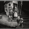 Angela Lansbury, Pamela Hall, and unidentified actor in the stage production Dear World