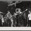 Milo O'Shea, Angela Lansbury [center] and ensemble in the stage production Dear World