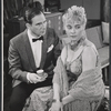 Dorothy Blackburn and unidentified in the stage production A Desert Incident