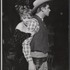 Dolores Gray and Andy Griffith in the stage production Destry Rides Again