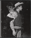 Dolores Gray and Andy Griffith in the stage production Destry Rides Again