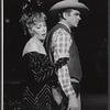 Dolores Gray and Andy Griffith in the stage production Destry Rides Again