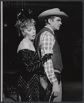 Dolores Gray and Andy Griffith in the stage production Destry Rides Again