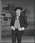 Scott Brady in the stage production Destry Rides Again