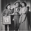 Jack Prince, Andy Griffith and unidentified in the stage production Destry Rides Again