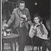 Scott Brady and Andy Griffith in the stage production Destry Rides Again