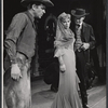 Andy Griffith, Dolores Gray, and Scott Brady in the stage production Destry Rides Again