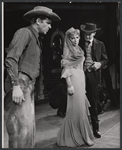 Andy Griffith, Dolores Gray, and Scott Brady in the stage production Destry Rides Again