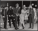 Scott Brady, Dolores Gray, Andy Griffith, and company in the stage production Destry Rides Again