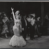 Dolores Gray and company in the stage production Destry Rides Again