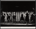 Jack Fletcher, Gerry Matthews, Rex Robbins, Ceil Cabot, Susan Browning and Mary Louise Wilson in the stage production Dime a Dozen