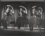 Jack Fletcher, Mary Louise Wilson, Rex Robbins, Susan Browning, Gerry Matthews and Ceil Cabot in the stage production Dime a Dozen