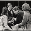 Alec Guiness [center] and ensemble in the stage production Dylan