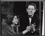 Barbara Berjer and Alec Guinness in the stage production Dylan