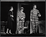 Carol Burnett, Dick Shawn and unidentified in the stage production Fade Out - Fade In