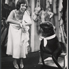 Carol Burnett and trained animal Smaxie [sea lion] in the stage production Fade Out - Fade In