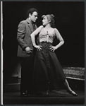 Bob Dishy and Cathryn Damon in the stage production Flora, the Red Menace