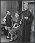 Cely Carrillo [left] Keye Luke [right] and unidentified in the stage production Flower Drum Song