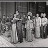 Anita Ellis, Jack Soo, Cely Carrillo [center], Keye Luke [right] and ensemble in the stage production
