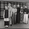 Cely Carrillo, Jack Soo, Keye Luke [left] and unidentified in the stage production Flower Drum