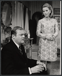 Franklin Cover and Julie Harris in the stage production Forty Carats