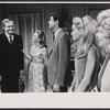 Franklin Cover, Julie Harris, Marco St. John, Gretchen Corbett, and Glenda Farrell in the stage production Forty Carats