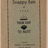 Snappy eats of 1932