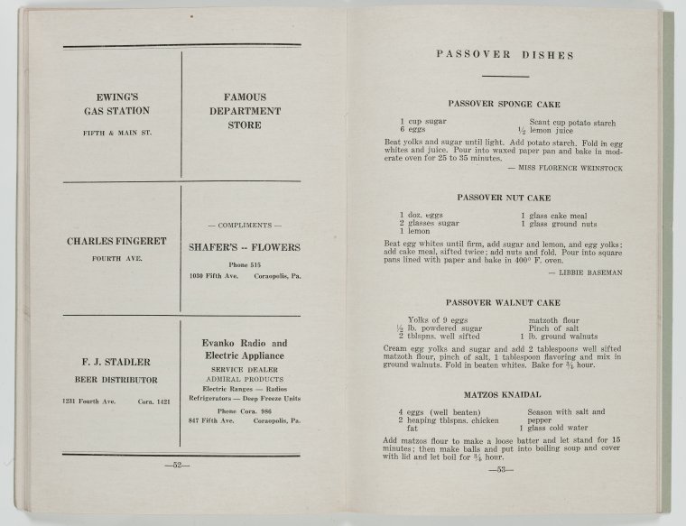 Passover dishes