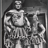 Ron Holgate and unidentified others in the 1962 stage production A Funny Thing Happened on the Way to the Forum