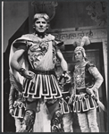 Ron Holgate and unidentified others in the 1962 stage production A Funny Thing Happened on the Way to the Forum