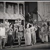 Jerry Lester and unidentified others in the 1964 national tour of A Funny Thing Happened on the Way to the Forum