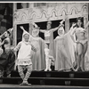 Jerry Lester [foreground] and unidentified others in the 1964 national touring stage production A Funny Thing Happened on the Way to the Forum